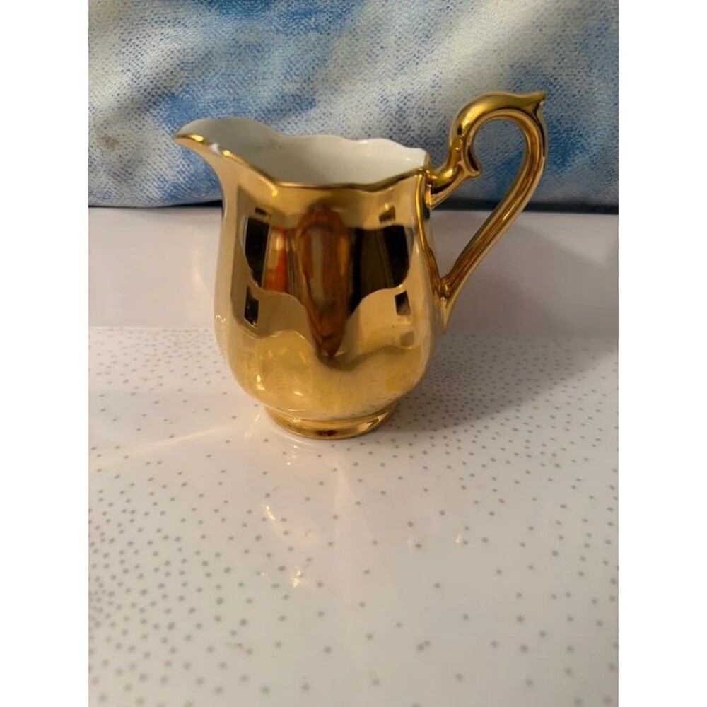 Hall Vintage Golden Glo China Creamer Rare 3324 Collectible